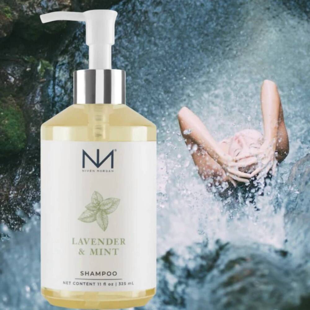 NEW NIVEN MORGAN vitamin enriched shampoo in white